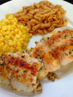A picture of Crab Stuffed Flounder.