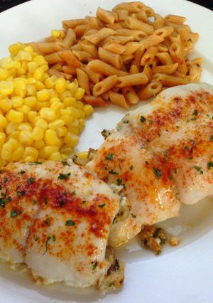 A picture of Crab Stuffed Flounder.