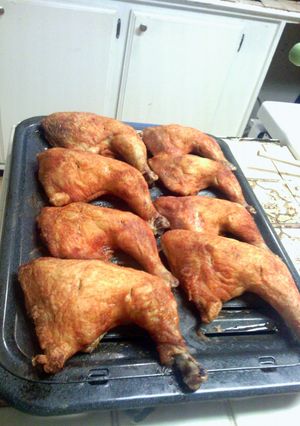 A picture of Baked legquarters.