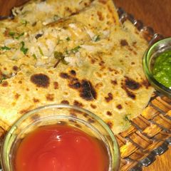 A picture of Mooli (Radish) ka Paratha.