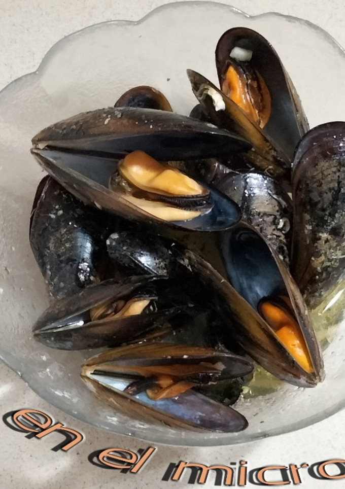 Una foto de Mejillones al microondas