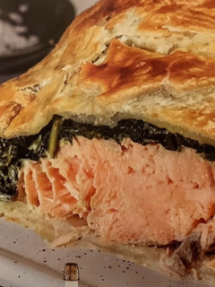 Una foto de Hojaldre de Salmón con Espinacas