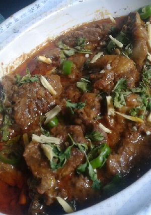 A picture of Western style mutton stew.