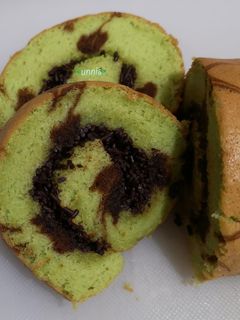 Foto resep Greentea Roll Cake (Bolu Gulung Aroma Greentea)