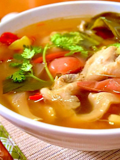 A picture of Clear Tom Yum Chicken Drumsticks.