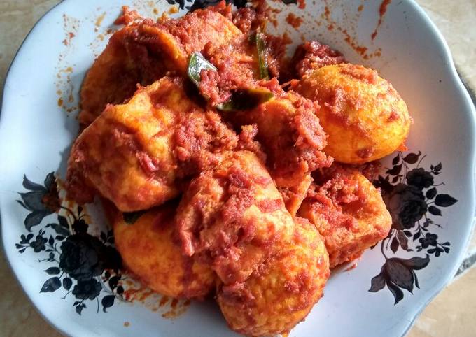 Standar Bagaimana cara membuat Telur Tahu bumbu bali  sempurna