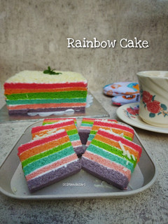 Foto resep Steamed Rainbow Cake