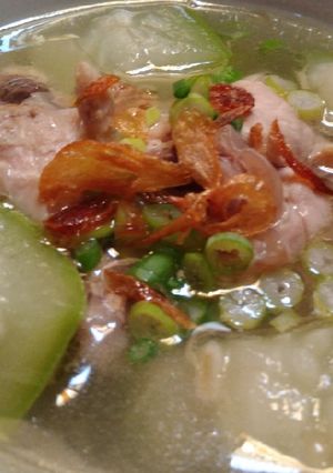 Foto resep Sup ayam labu air #BikinRamadanBerkesan