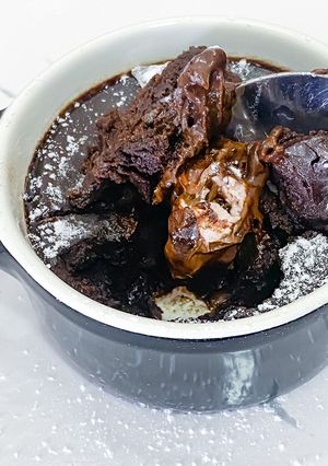 A picture of 5 Minutes Brownie Mug Cake.