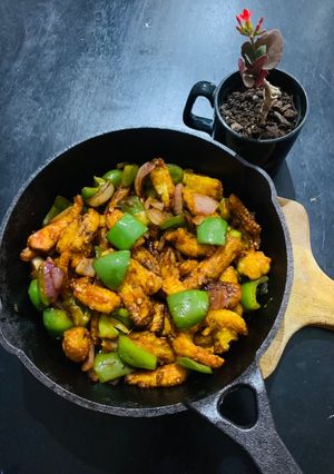 A picture of Simple Baby corn Manchurian.