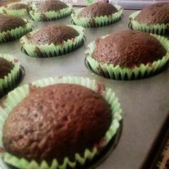 A picture of Easiest no fail chocholate cupcakes.