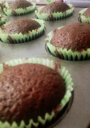 A picture of Easiest no fail chocholate cupcakes.