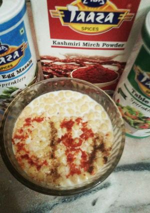 A picture of Boondi Raita.