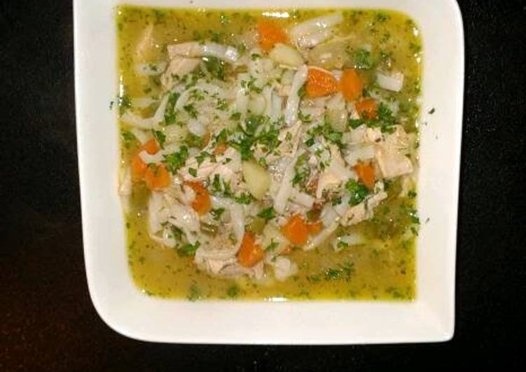 Steps to Make Super Quick Homemade Chicken and noodle soup