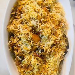 A picture of Chicken Biryani.