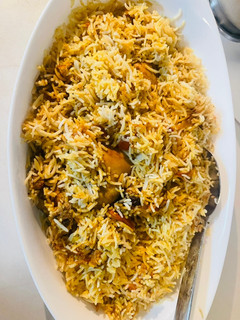 A picture of Chicken Biryani.