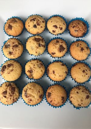 Una foto de Mini cupcakes de vainilla y chips