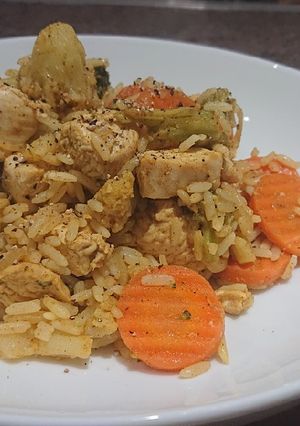 A picture of Speedy Chicken Piluf.