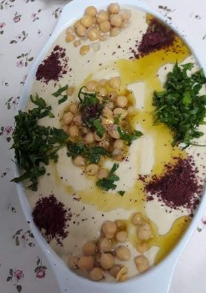 صورة لوصفة فتة حمص