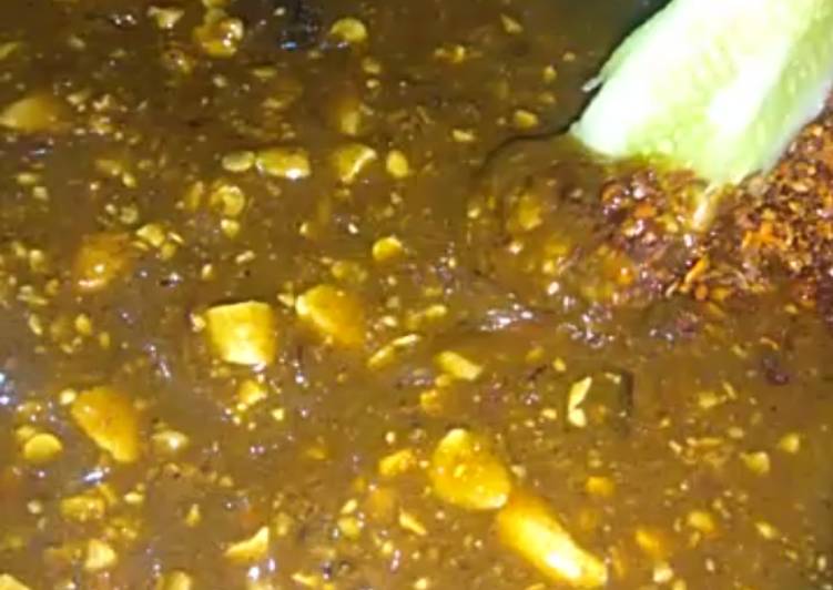Sambel rujak manis kacang mete