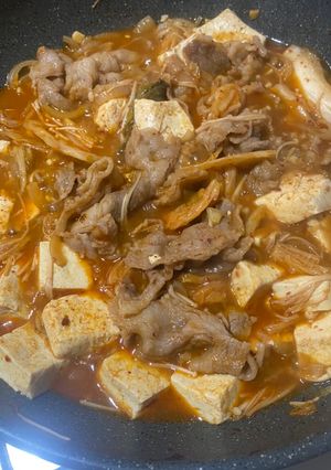 Foto resep Sup Kimchi Tahu Daging