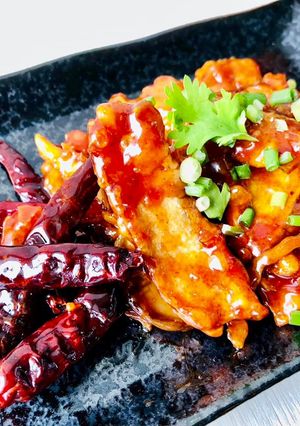 รูปของ 'ออรินจิ' ชุบแป้งทอด ผัดซอสไก่เกาหลีพริกแห้งคั่ว 🌶