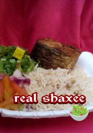 A picture of Shinkafa da wake.