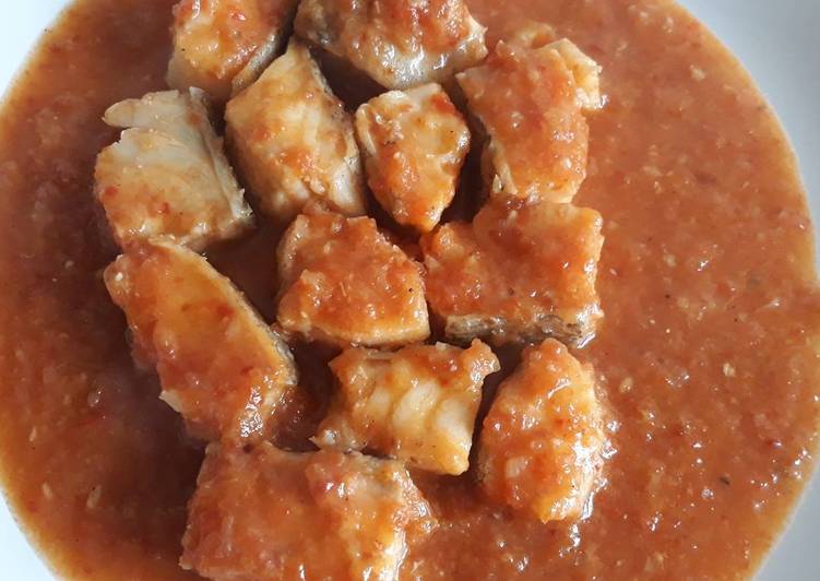 Lomos de bacalao a la vizcaina