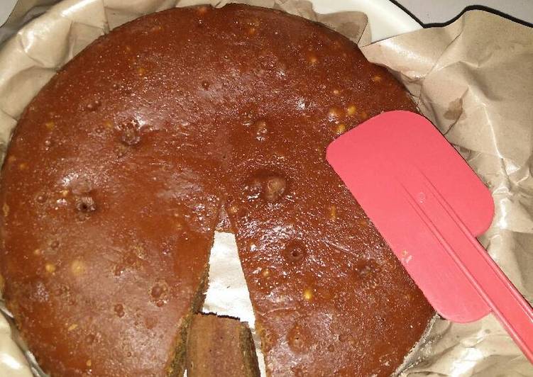 Bolu karamel magic com sederhana