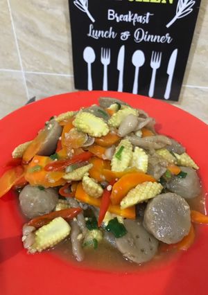 Foto resep Tumis baso+kulit ayam keputren wortel