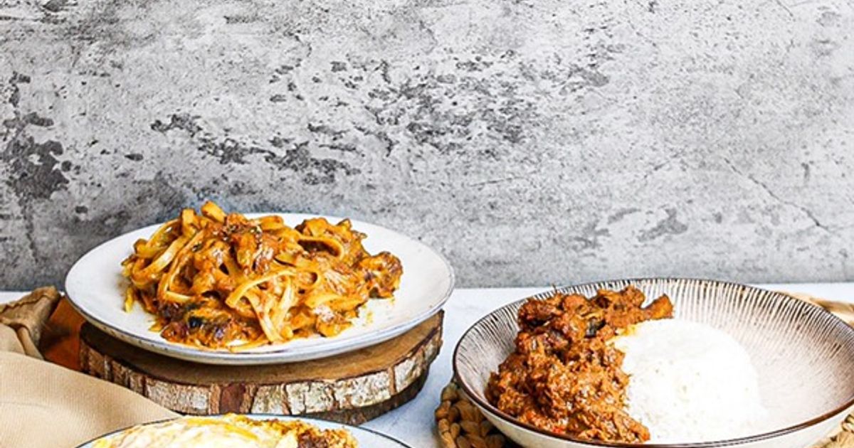 MASAKAN RENDANG KREATIF ANTI RIBET ❤️ Nasi goreng, spaghetti, nasi anget 👌🏻