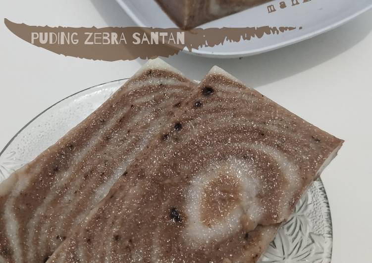 Puding Zebra Santan