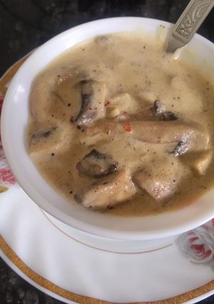 A picture of Creamy cheese mushroom.