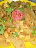 New style Egg potato vegetables.                      (Aloo anday ki bhaji new style)