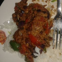 A picture of Quick fix rice and eggs.