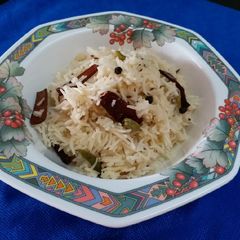 A picture of South Indian Lemon Rice.
