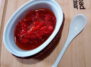Una foto de CHUTNEY de morrón rojo