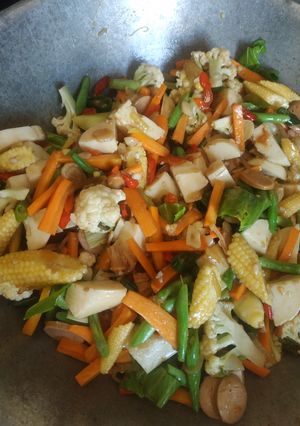 Foto resep Rainbow vegetable