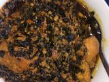 Miyar zogala (moringa soup)