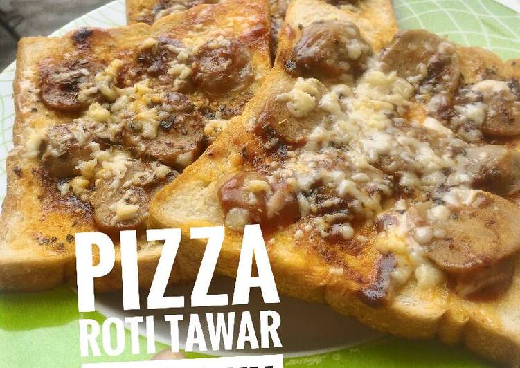 Pizza roti tawar crunchy