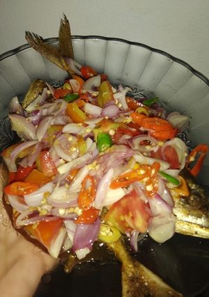 Foto resep Ikan asin peda sambal dabu dabu