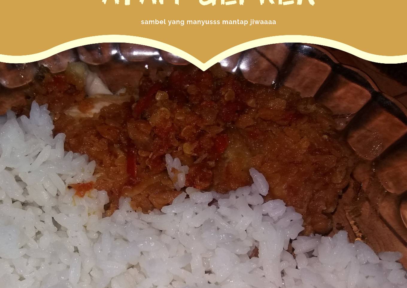 Ayam geprek sambel ter-ueenakk