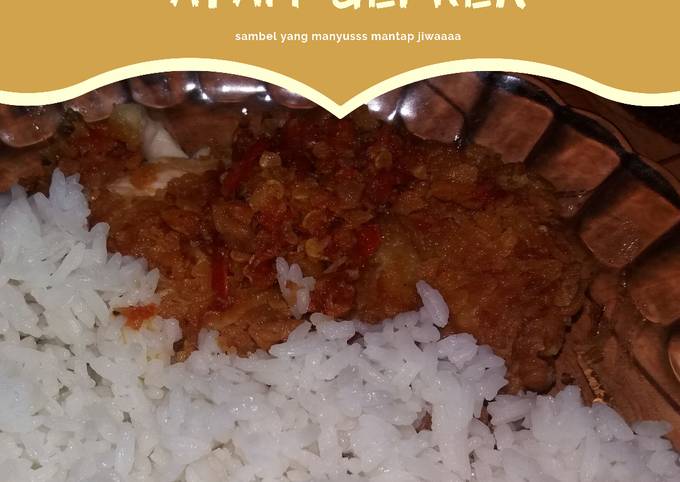 Ayam geprek sambel ter-ueenakk