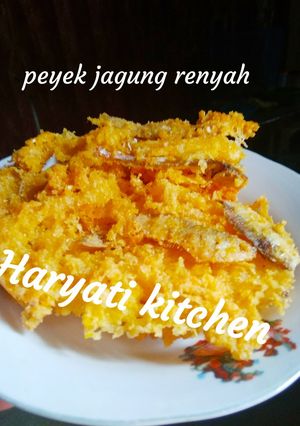 Foto resep Peyek jagung renyah dan gurih