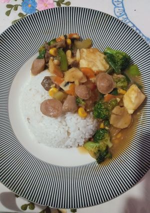 Foto resep Sapo tahu beef mix