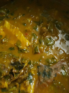 A picture of Oha soup.