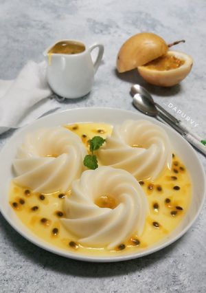 Foto resep PUDING SUSU Saus Markisa