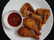 A picture of panko chicken wings