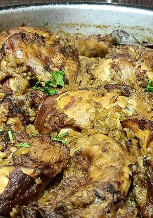 صورة لوصفة صينية فريك بالفراخ