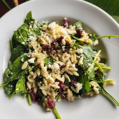 A picture of Lemony Orzo Pasta Salad.
